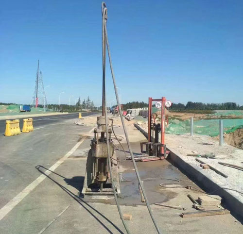 集宁公路高聚物注浆加固